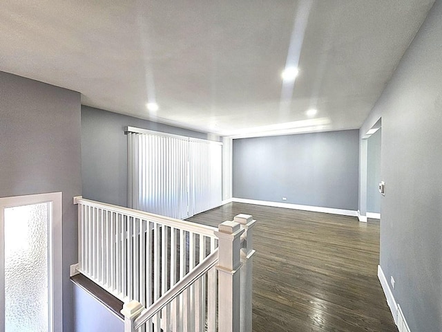1343 E Anderson Dr, Palatine, IL 60074 - unfurnished room featuring baseboards, dark wood-type flooring, and recessed lighting