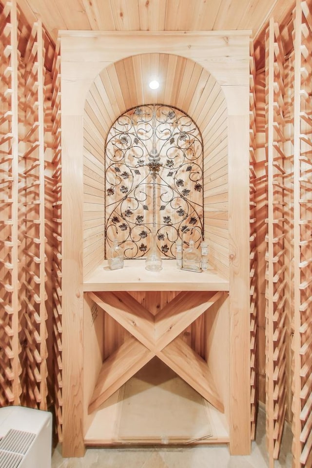 724 Becker Rd, Glenview, IL 60025 - wine cellar featuring wooden ceiling