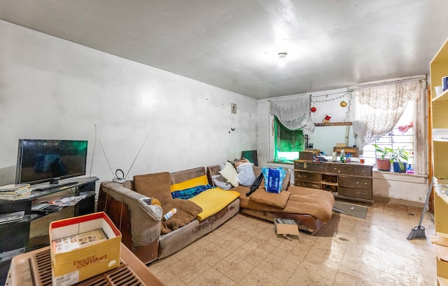 2227 W 21st St, Chicago, IL 60608 - living area with tile patterned floors