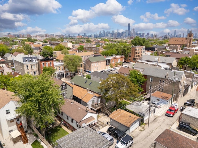 2227 W 21st St, Chicago, IL 60608 - aerial view of city skyline