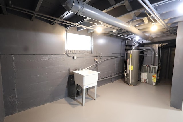 10817 S Eberhart Ave, Chicago, IL 60628 - basement with gas water heater and heating unit
