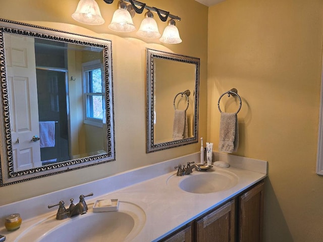 213 W Park Ave, Wheaton, IL 60189 - bathroom with double vanity
