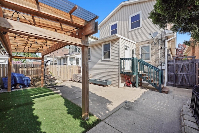 5151 W Fletcher St, Chicago, IL 60641 - back of house featuring a patio and a pergola