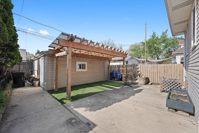 5151 W Fletcher St, Chicago, IL 60641 - fenced backyard featuring a patio and a pergola