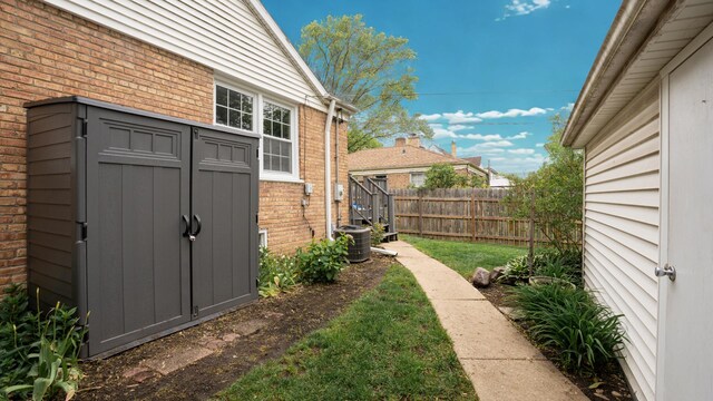 55 S Elmwood Ave, Palatine, IL 60074 - view of yard with central AC unit