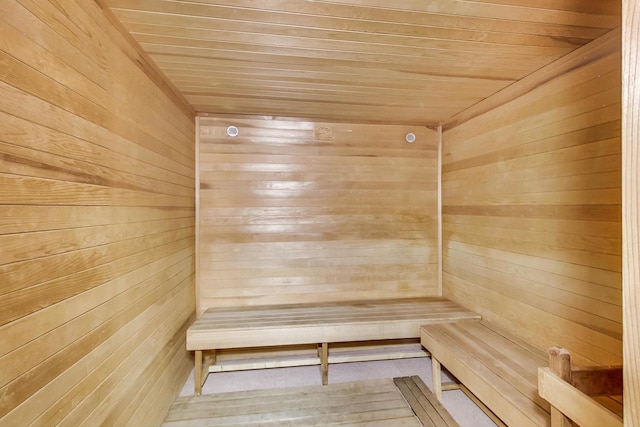 6325 N Sheridan Rd Unit 608, Chicago, IL 60660 - relaxing sauna featuring wooden ceiling and wood walls