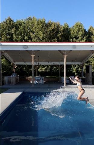 281 Snipe Hollow Rd N, Elizabeth, IL 61028 - swimming pool featuring a patio area and a gazebo