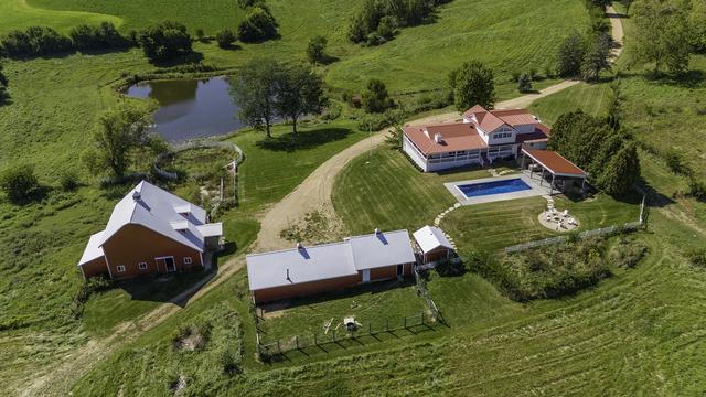 281 Snipe Hollow Rd N, Elizabeth, IL 61028 - aerial view of sparsely populated area featuring a nearby body of water