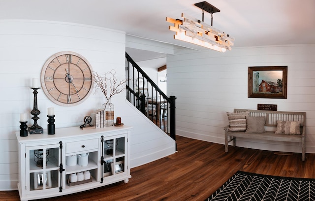 281 Snipe Hollow Rd N, Elizabeth, IL 61028 - staircase with wood finished floors