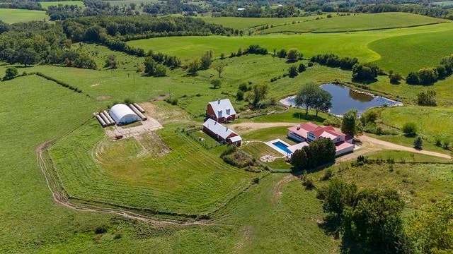 281 Snipe Hollow Rd N, Elizabeth, IL 61028 - aerial view of sparsely populated area featuring a large body of water