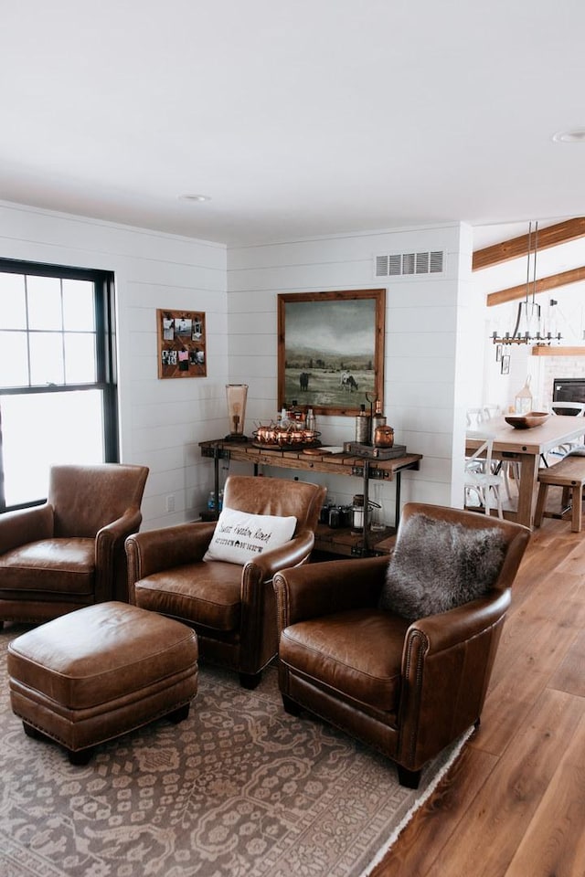 281 Snipe Hollow Rd N, Elizabeth, IL 61028 - living room with wood finished floors