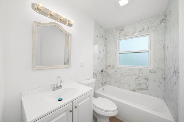 163 Queenswood Rd, Bolingbrook, IL 60440 - full bath featuring vanity, toilet, and bathtub / shower combination