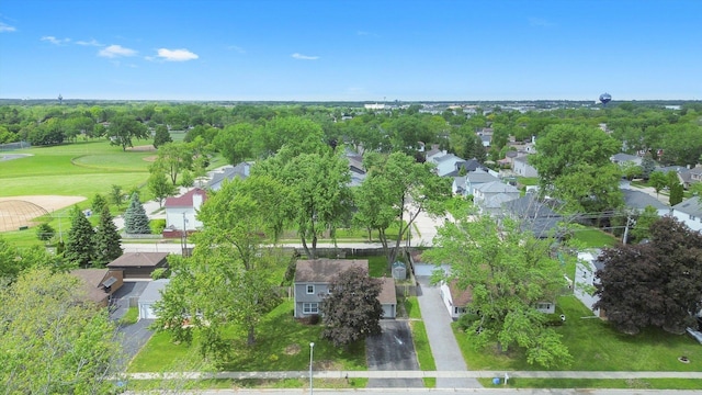 163 Queenswood Rd, Bolingbrook, IL 60440 - aerial perspective of suburban area featuring a golf course and a tree filled landscape