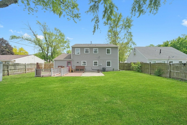 163 Queenswood Rd, Bolingbrook, IL 60440 - rear view of property with a patio area and central AC