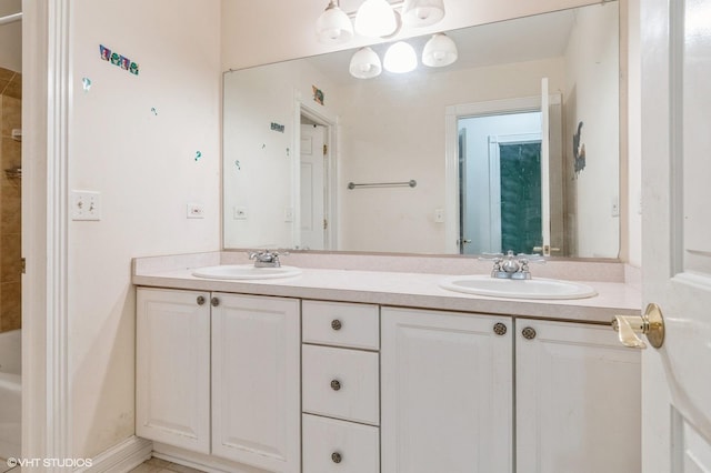 4722 Douglas Rd, Oswego, IL 60543 - full bath with double vanity and a tub to relax in