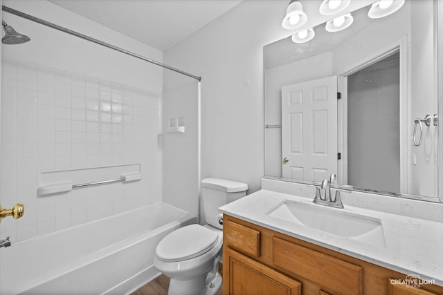 1096 Village Center Pkwy Unit 6, Aurora, IL 60506 - full bath featuring vanity, washtub / shower combination, and toilet