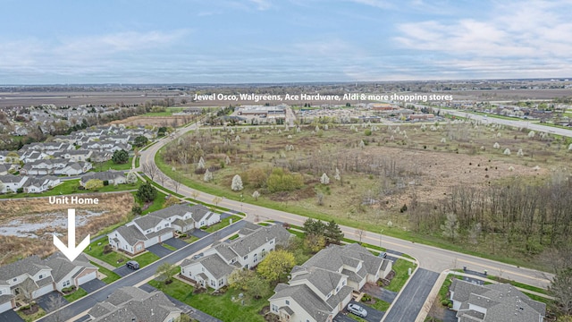 303 Capitol Dr Unit A, Sugar Grove, IL 60554 - aerial view of property and surrounding area with nearby suburban area
