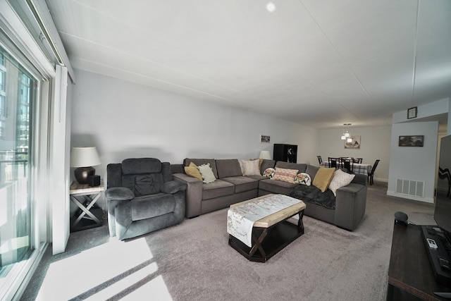 603 S River Rd Unit 2K, Des Plaines, IL 60016 - living room with carpet flooring