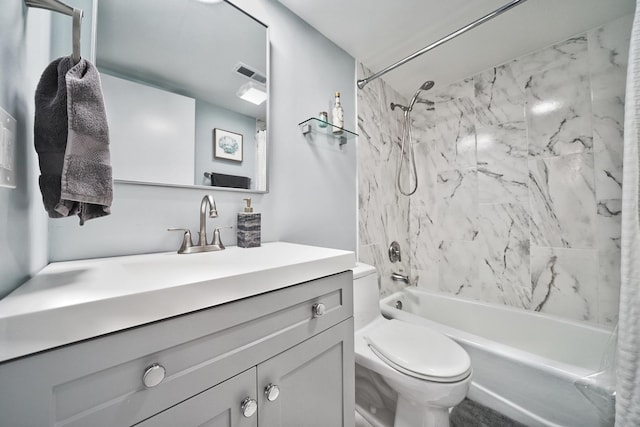 603 S River Rd Unit 2K, Des Plaines, IL 60016 - bathroom with shower / bath combination with curtain, toilet, and vanity