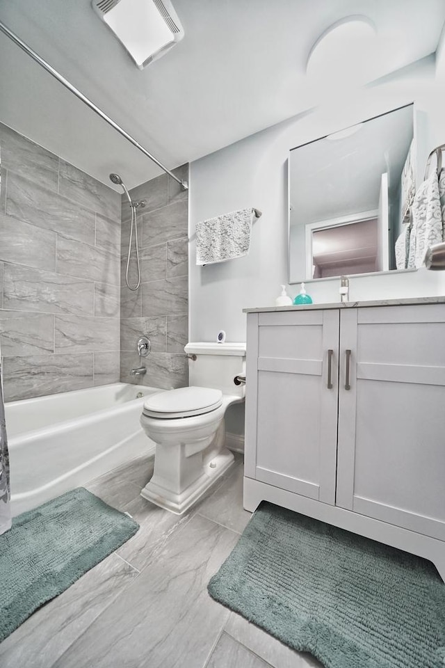 603 S River Rd Unit 2K, Des Plaines, IL 60016 - full bath with shower / tub combination, vanity, and toilet
