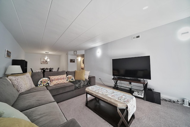 603 S River Rd Unit 2K, Des Plaines, IL 60016 - view of carpeted living room