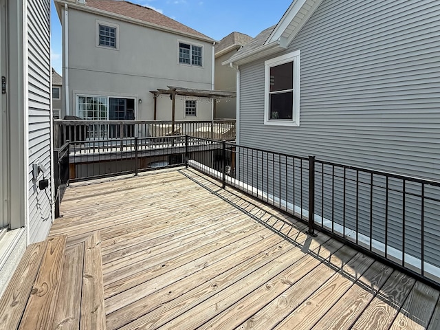2847 N Wolcott Ave Unit D, Chicago, IL 60657 - wooden terrace with a pergola