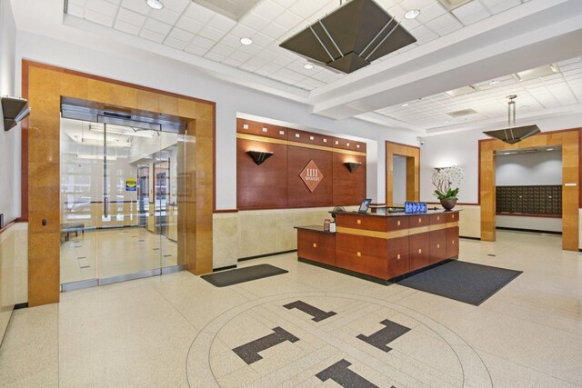 1111 S Wabash Ave Unit 1410, Chicago, IL 60605 - reception area with a drop ceiling