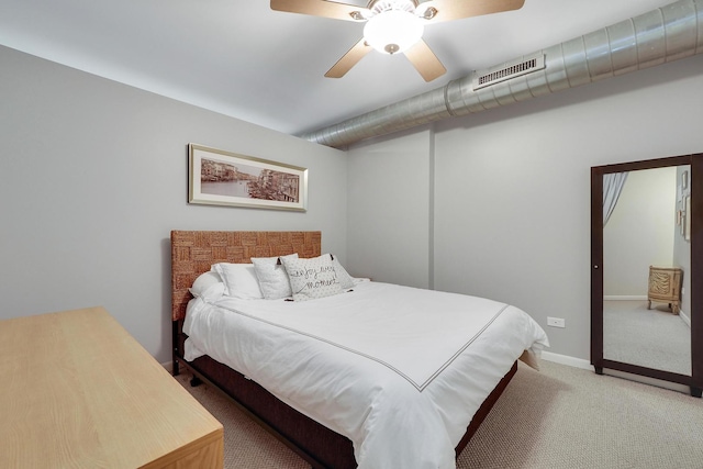 1200 W Monroe St Unit 514, Chicago, IL 60607 - bedroom featuring carpet floors, baseboards, and ceiling fan