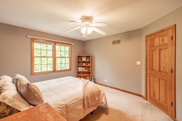 3N624 Ridgeview Ct, Saint Charles, IL 60175 - bedroom with light carpet and ceiling fan