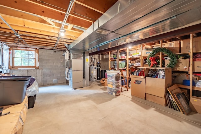 3N624 Ridgeview Ct, Saint Charles, IL 60175 - basement featuring water heater and heating unit