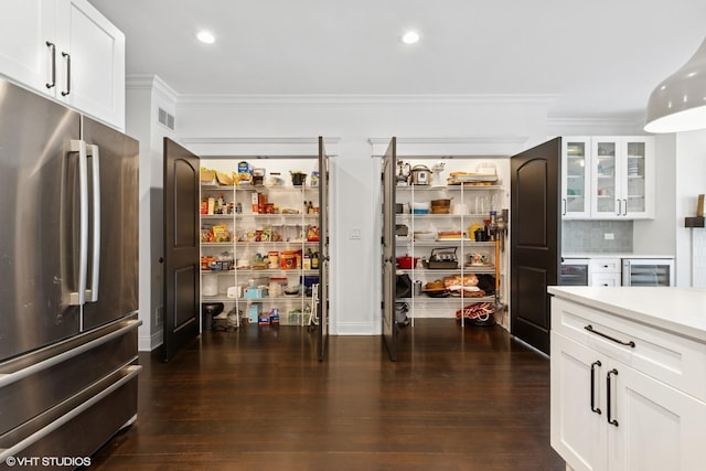1959 W Berwyn Ave, Chicago, IL 60640 - pantry with wine cooler