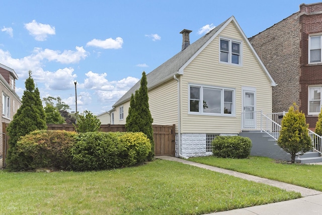 5123 W 23rd Pl, Cicero, IL 60804 - view of front of property featuring roof with shingles and a chimney