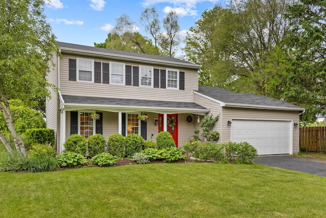 67 Alice St, Algonquin, IL 60102 - traditional-style home with driveway, an attached garage, and a porch