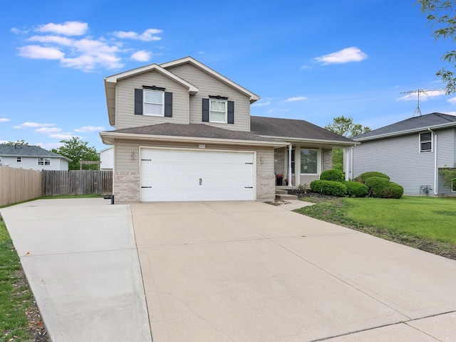 1811 Cumberland Dr, Plainfield, IL 60586 - view of front facade featuring concrete driveway, an attached garage, and brick siding