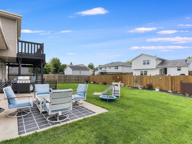 1811 Cumberland Dr, Plainfield, IL 60586 - view of yard with a patio and a residential view