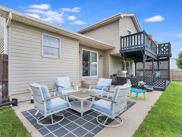 1811 Cumberland Dr, Plainfield, IL 60586 - view of patio / terrace with a balcony and a grill