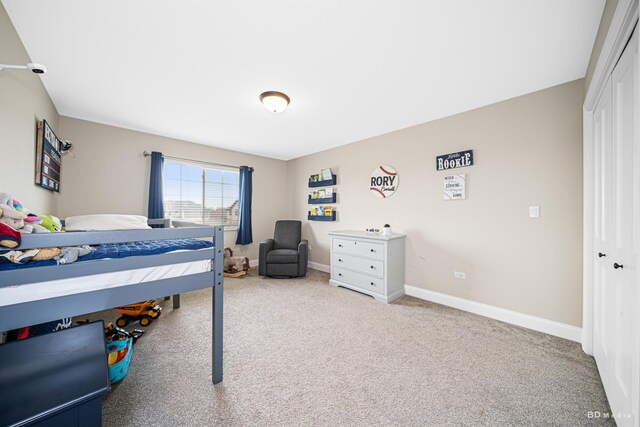 8500 Dungarvan Rd, Frankfort, IL 60423 - carpeted bedroom featuring a closet and baseboards
