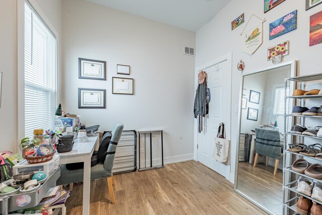 3331 S Ashland Ave, Chicago, IL 60608 - office space featuring light wood-type flooring, healthy amount of natural light, and baseboards