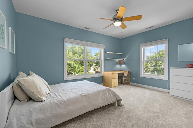 6972 W Imlay St, Chicago, IL 60631 - carpeted bedroom with multiple windows and ceiling fan