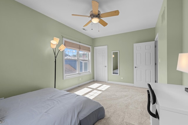 6972 W Imlay St, Chicago, IL 60631 - bedroom featuring light colored carpet and a ceiling fan