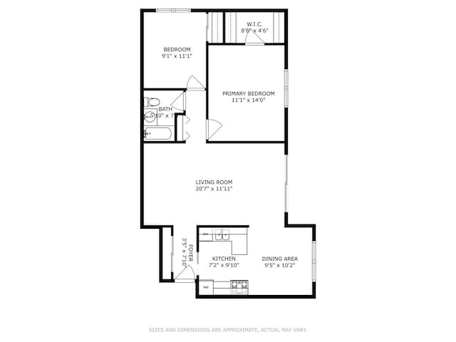 801 E Miner St Unit 1A, Arlington Heights, IL 60004 - room layout