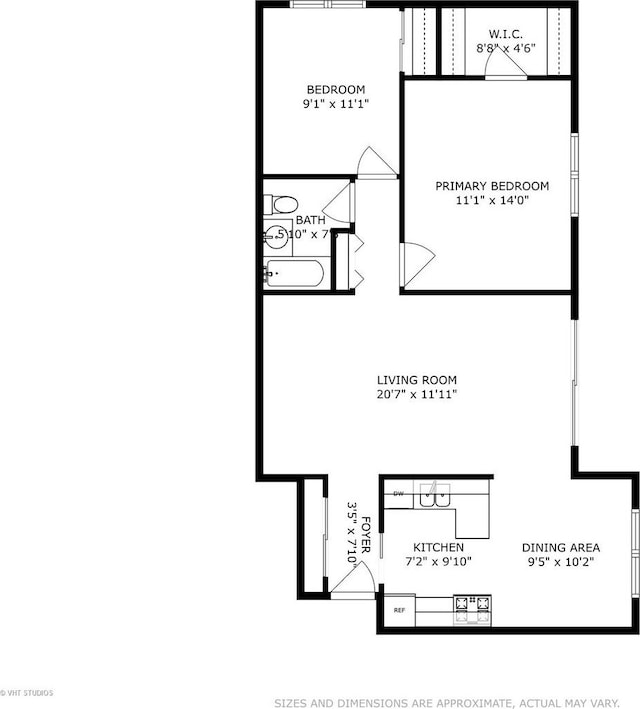 801 E Miner St Unit 1A, Arlington Heights, IL 60004 - property floor plan