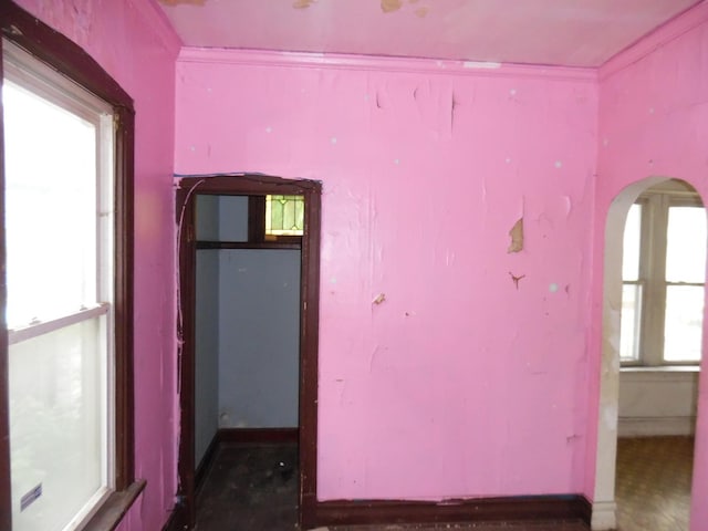 1434 W 72nd Pl, Chicago, IL 60636 - unfurnished room with arched walkways and ornamental molding