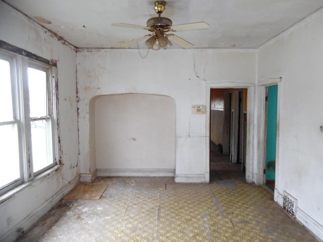 1434 W 72nd Pl, Chicago, IL 60636 - spare room featuring healthy amount of natural light and a ceiling fan