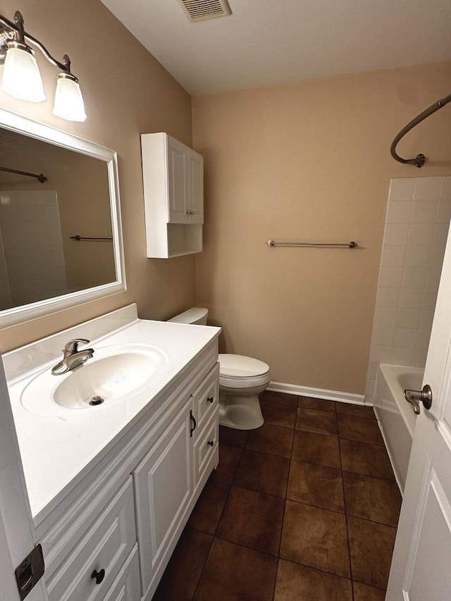 300 Pembridge Ln Unit D2, Schaumburg, IL 60193 - full bathroom featuring vanity, tile patterned floors, and washtub / shower combination