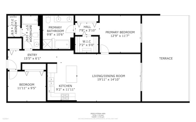 3125 W Fullerton Ave Unit 214, Chicago, IL 60647 - view of floor plan / room layout