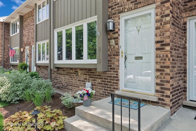 313 N Hale St, Wheaton, IL 60187 - view of exterior entry featuring brick siding