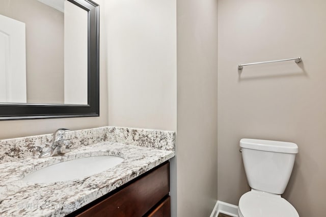 313 N Hale St, Wheaton, IL 60187 - half bath featuring vanity and toilet