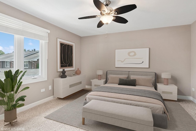 313 N Hale St, Wheaton, IL 60187 - carpeted bedroom with baseboards and a ceiling fan
