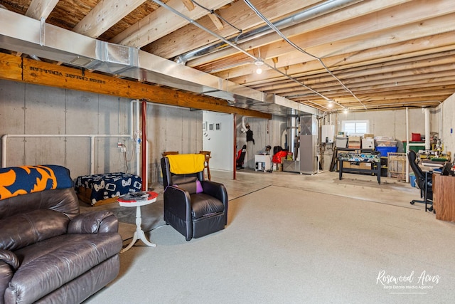 1405 Navajo Ct, Kankakee, IL 60901 - basement with heating unit